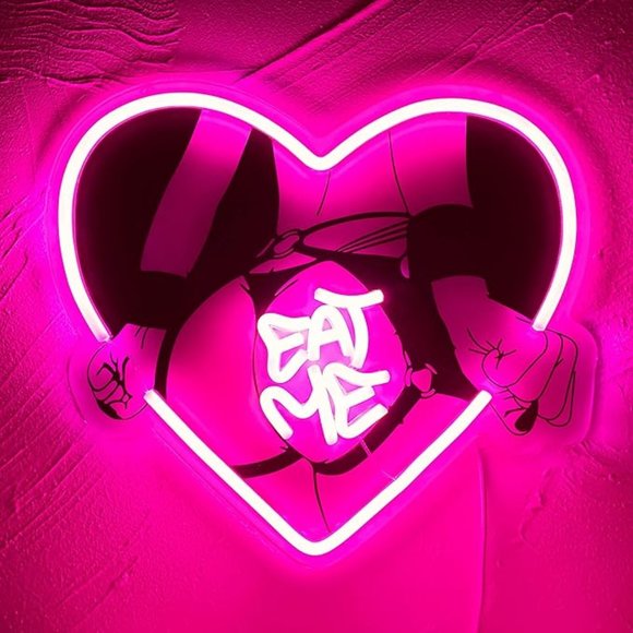 Anime Hentai Eat Me Heart Led Sign - Picture 1 of 5